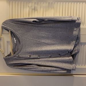 Maurices Gray Long Sleeve Lightweight Sweater